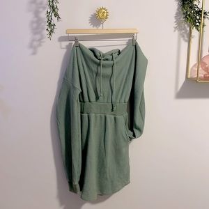 Hooded Sweatshirt Dress Fashionnova